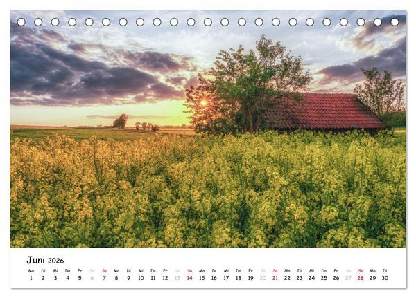 Fotogenes Nordhessen (Tischkalender 2026 DIN A5 quer), CALVENDO Monatskalender