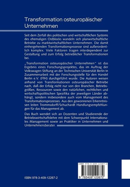 Produktbild: Transformation osteurop&auml;ischer Unternehmen