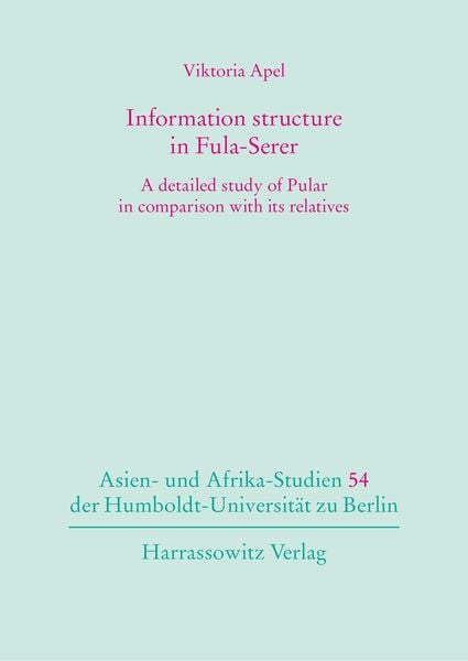 Produktbild: Information structure in Fula-Serer