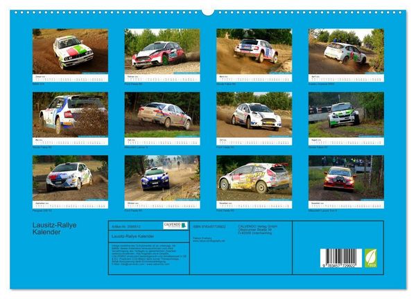 Produktbild: Lausitz-Rallye Kalender (hochwertiger Premium Wandkalender 2026 DIN A2 quer), Kunstdruck in Hochglanz