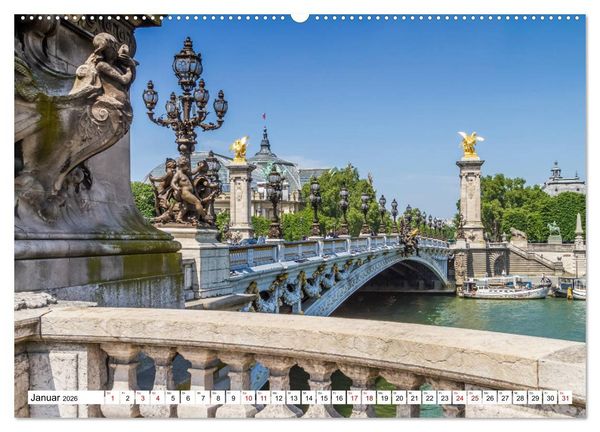Produktbild: PARIS Franz&ouml;sisches Flair und Historie (Wandkalender 2026 DIN A2 quer), CALVENDO Monatskalender
