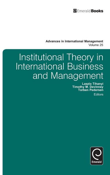Produktbild: Institutional Theory in International Business