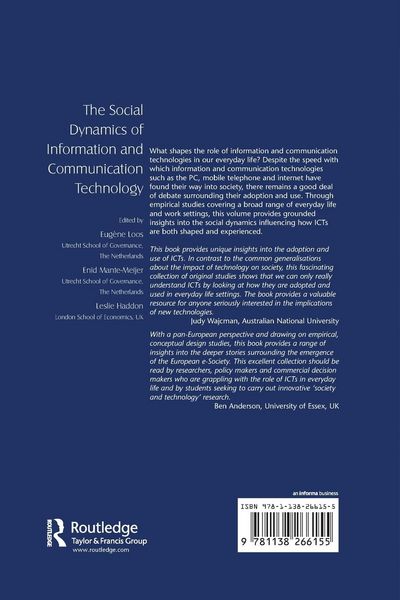 Produktbild: The Social Dynamics of Information and Communication Technology