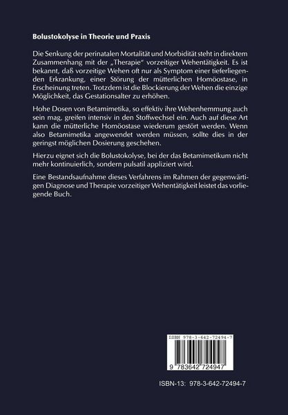 Produktbild: Bolustokolyse in Theorie und Praxis