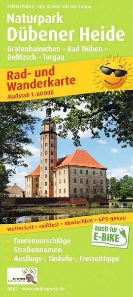 Produktbild: Naturpark D&uuml;bener Heide, Gr&auml;fenheinichen - Bad D&uuml;ben - Delitzsch - Torgau 1:60 000