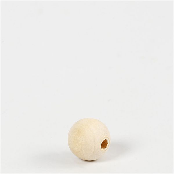 Produktbild: Creativ Company Holzperle, D 15 mm, Lochgr&ouml;&szlig;e 3 mm, 500 Stk