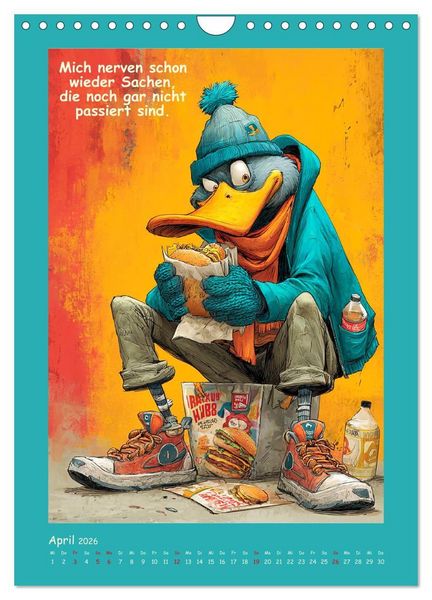 Produktbild: Quack Attacke. Enten au&szlig;er Kontrolle (Wandkalender 2026 DIN A4 hoch), CALVENDO Monatskalender