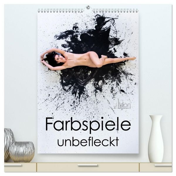 Produktbild: Farbspiele - unbefleckt (hochwertiger Premium Wandkalender 2027 DIN A2 hoch), Kunstdruck in Hochglanz