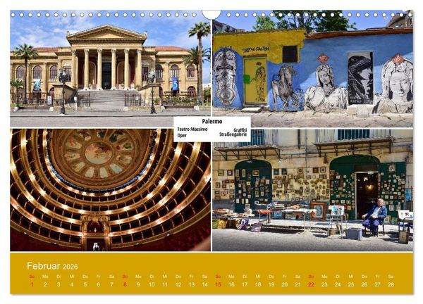 Produktbild: Palermo und der Westen von Sizilien (Wandkalender 2026 DIN A3 quer), CALVENDO Monatskalender