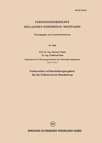 Produktbild: Funkenarbeit und Bearbeitungsergebnis bei der funkenerosiven Bearbeitung