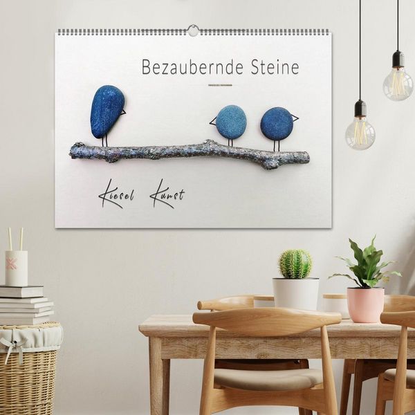 Produktbild: Bezaubernde Steine - Kieselkunst (Wandkalender 2026 DIN A2 quer), CALVENDO Monatskalender
