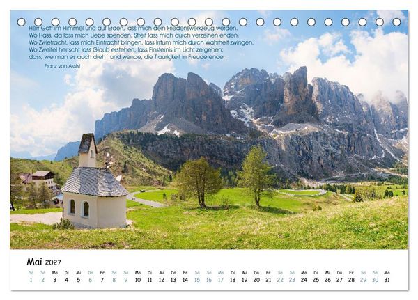 Produktbild: Christliche Bildpoesie 2027 (Tischkalender 2027 DIN A5 quer), CALVENDO Monatskalender