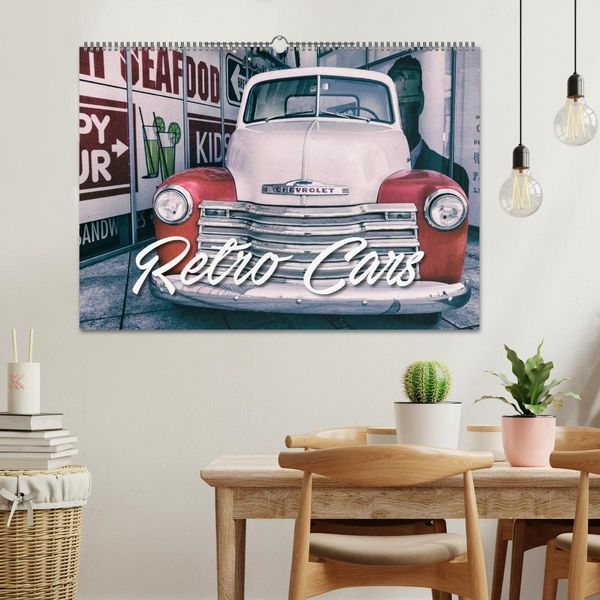 Produktbild: Retro Cars (Wandkalender 2026 DIN A2 quer), CALVENDO Monatskalender