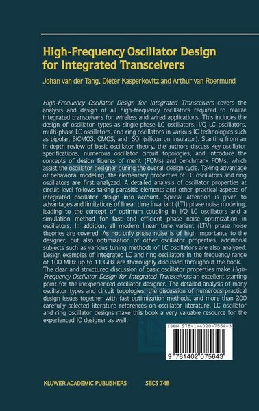 Produktbild: High-Frequency Oscillator Design for Integrated Transceivers