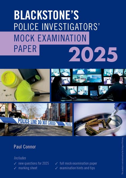 Produktbild: Blackstone's Police Investigators Mock Exam 2025
