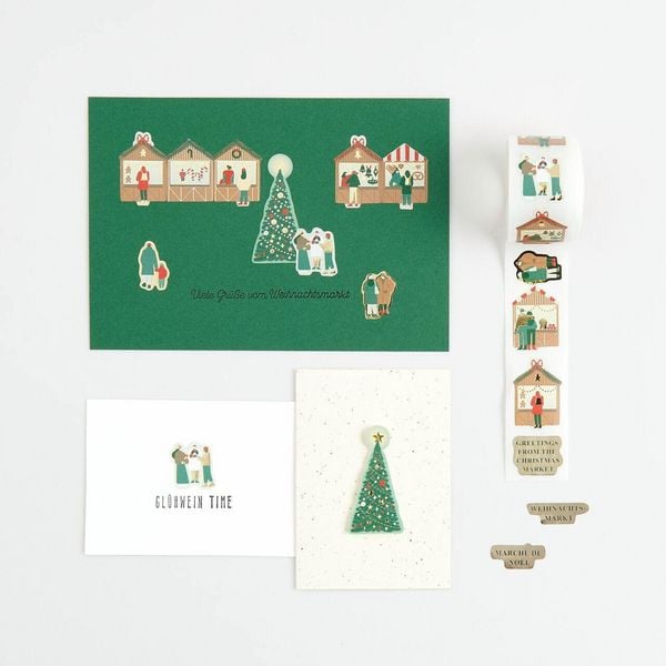 Produktbild: Mini Sticker Weihnachtsmarkt MIX