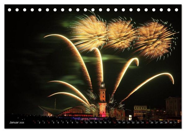 Produktbild: Urlaub in Warnem&uuml;nde (Tischkalender 2026 DIN A5 quer), CALVENDO Monatskalender
