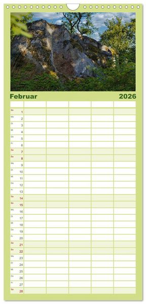 Produktbild: Familienplaner 2026 - Felsenburg Rotenhan mit 5 Spalten (Wandkalender, 21 x 45 cm) CALVENDO