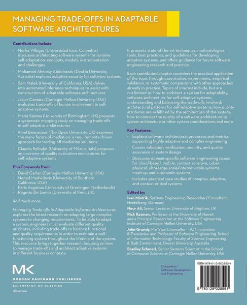 Produktbild: Managing Trade-offs in Adaptable Software Architectures