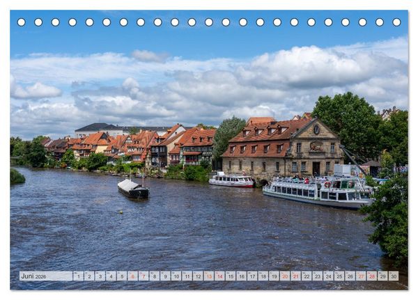 Produktbild: Bamberg Impressionen (Tischkalender 2026 DIN A5 quer), CALVENDO Monatskalender