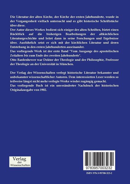 Produktbild: Geschichte der altkirchlichen Literatur