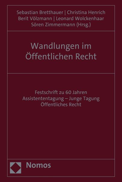 Produktbild: Wandlungen im &Ouml;ffentlichen Recht