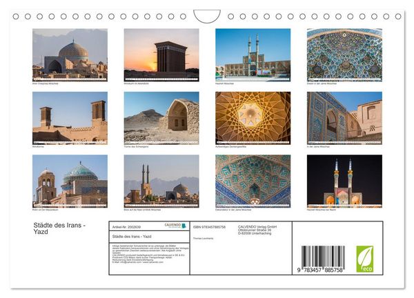 Produktbild: St&auml;dte des Irans - Yazd (Wandkalender 2026 DIN A4 quer), CALVENDO Monatskalender