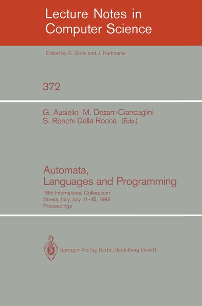 Produktbild: Automata, Languages and Programming