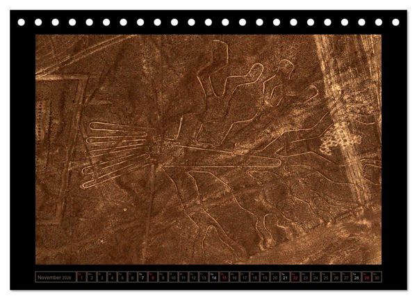 Produktbild: Die NAZCA Linien - Geheimnisvolle Figuren (Tischkalender 2026 DIN A5 quer), CALVENDO Monatskalender