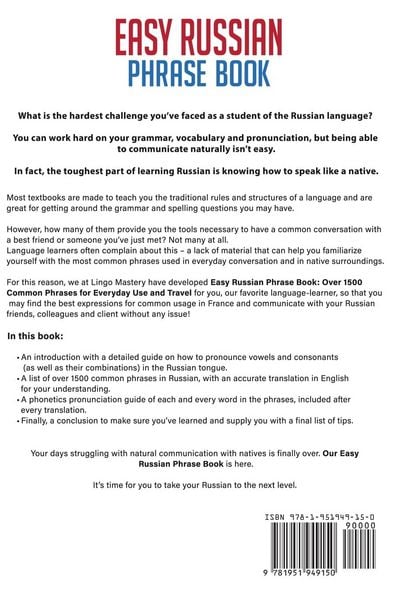 Produktbild: Easy Russian Phrase Book
