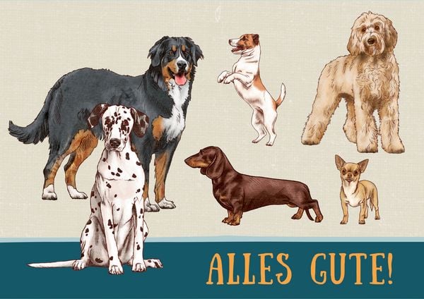Produktbild: Pop-up-Gru&szlig;karte &ndash; I love Dogs