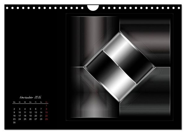 Produktbild: Schwarz trifft Wei&szlig; (Wandkalender 2026 DIN A4 quer), CALVENDO Monatskalender