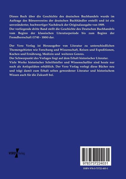 Produktbild: Geschichte des deutschen Buchhandels