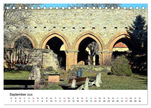 Produktbild: Die Stra&szlig;e der Romanik (Tischkalender 2026 DIN A5 quer), CALVENDO Monatskalender