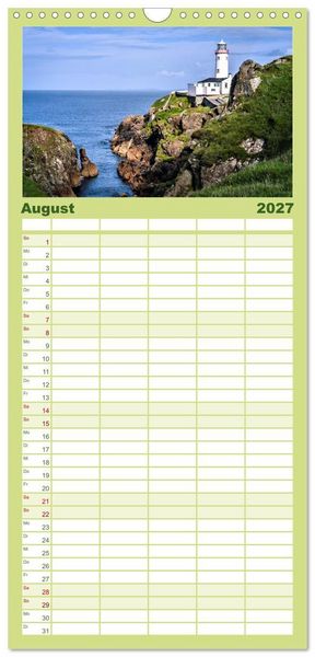 Produktbild: Familienplaner 2027 - Mystisches Irland mit 5 Spalten (Wandkalender, 21 x 45 cm) CALVENDO