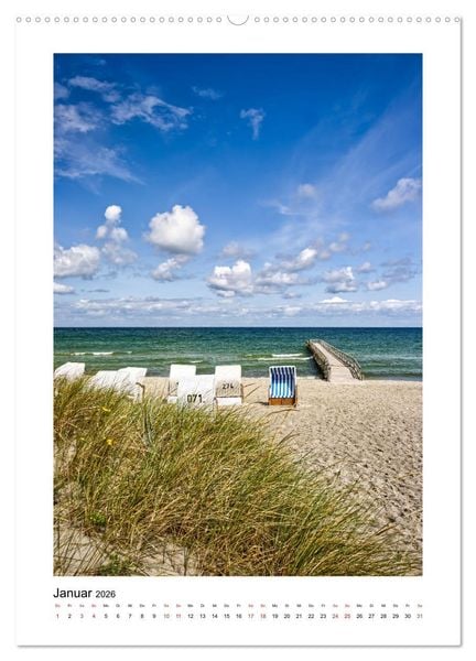 Produktbild: Vorpommern, Impressionen von Ostsee und Bodden (Wandkalender 2026 DIN A2 hoch), CALVENDO Monatskalender