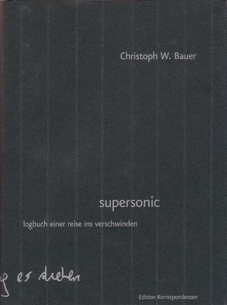 Edition Korrespondenzen Supersonic Book