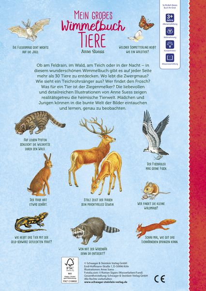 Produktbild: Mein gro&szlig;es Wimmelbuch Tiere