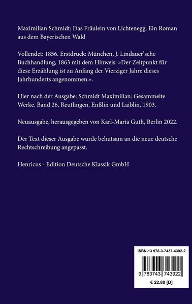 Produktbild: Das Fr&auml;ulein von Lichtenegg