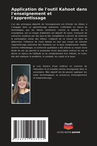 Produktbild: Application de l'outil Kahoot dans l'enseignement et l'apprentissage