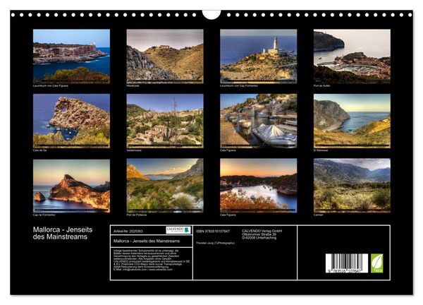 Produktbild: Mallorca - Jenseits des Mainstreams (Wandkalender 2026 DIN A3 quer), CALVENDO Monatskalender