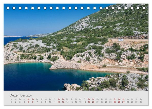 Produktbild: Abenteuer Camping in Kroatien (Tischkalender 2026 DIN A5 quer), CALVENDO Monatskalender