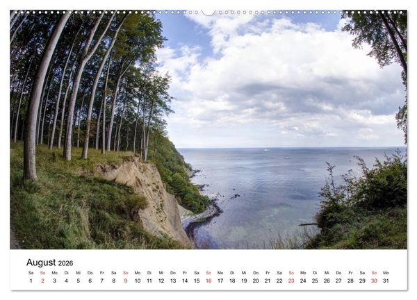 Produktbild: Der Hochuferweg im Jasmund Nationalpark (Wandkalender 2026 DIN A2 quer), CALVENDO Monatskalender