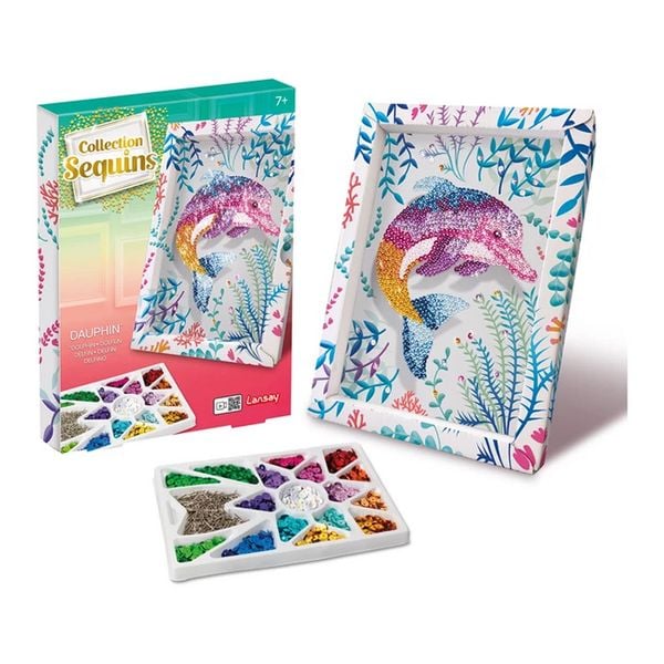Produktbild: Lansay Collection Sequins Paillettenkunst Delfin