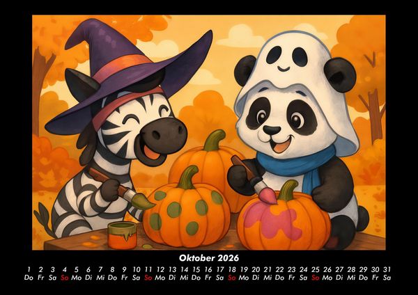 Produktbild: Zara & Pippin - Beste Freunde f&uuml;rs Jahr 2026 Fotokalender DIN A3