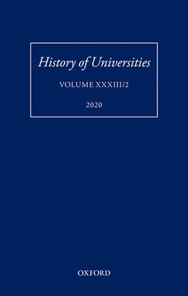 Produktbild: History of Universities Volume XXXIII/2