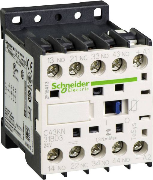 Schneider Electric CA3KN31BD3 Hilfsschütz 3 Schließer, 1 Öffner 1St.