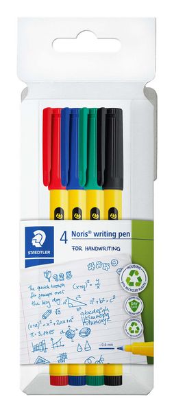Produktbild: STAEDTLER Noris&reg; writing pen 307, 4 Fineliner