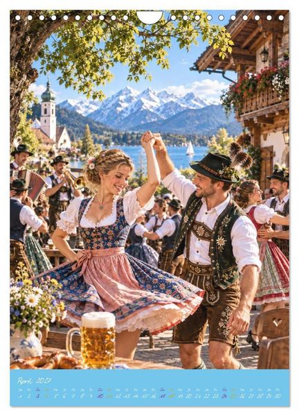 Produktbild: M&uuml;nchner Festzauber - Bayerische Lebensfreude in 12 besonderen Momenten (Wandkalender 2027 DIN A4 hoch), CALVENDO Monatskalender