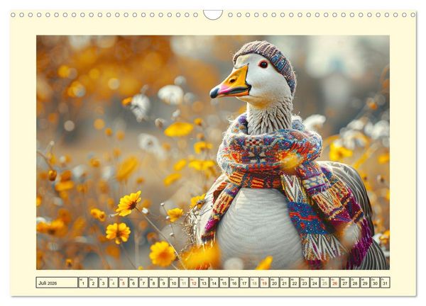Produktbild: Elegante Modenschau auf dem Land. Bauernhoftiere als Fashion-Ikonen (Wandkalender 2026 DIN A3 quer), CALVENDO Monatskalender